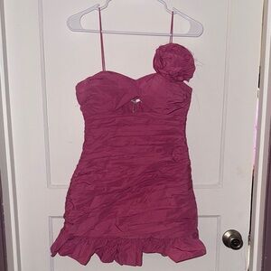 For Love And Lemons Magenta Strapless Dress